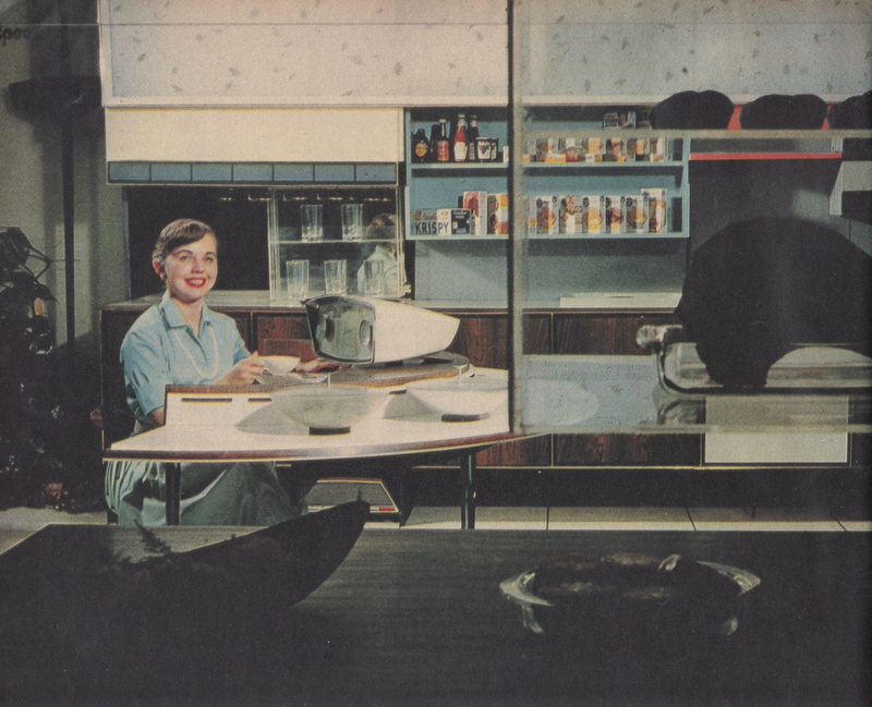 Illustration for article titled The 1950s "Miracle Kitchen" of the Future Had Its Own Roomba